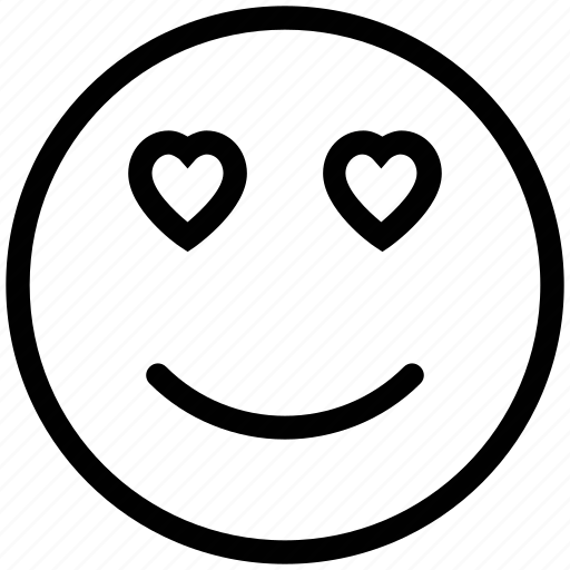 Сердечко смайлик черно белое