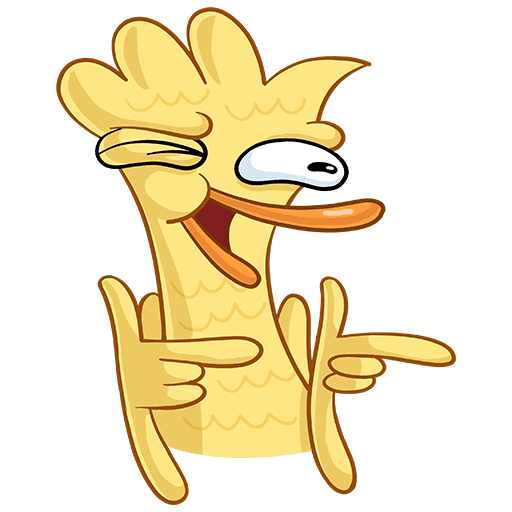 Стикер уточка