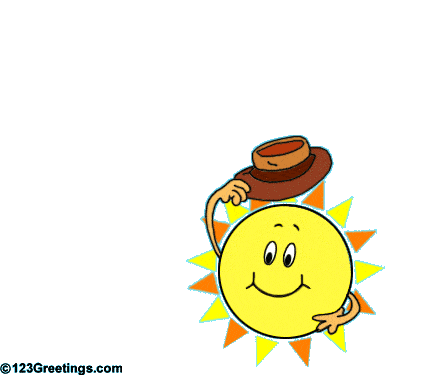 Анимированное солнце в детский сад