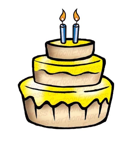 Торт с двумя свечами