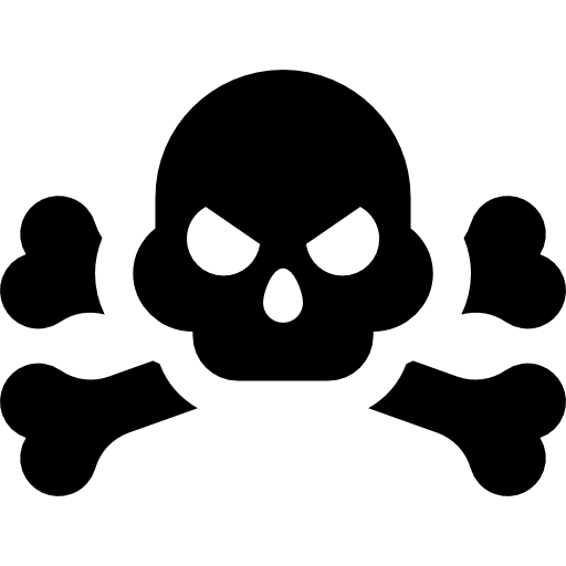 Значок череп и кости