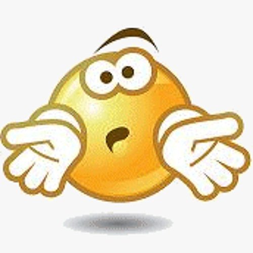 Смайлик разводящий руками