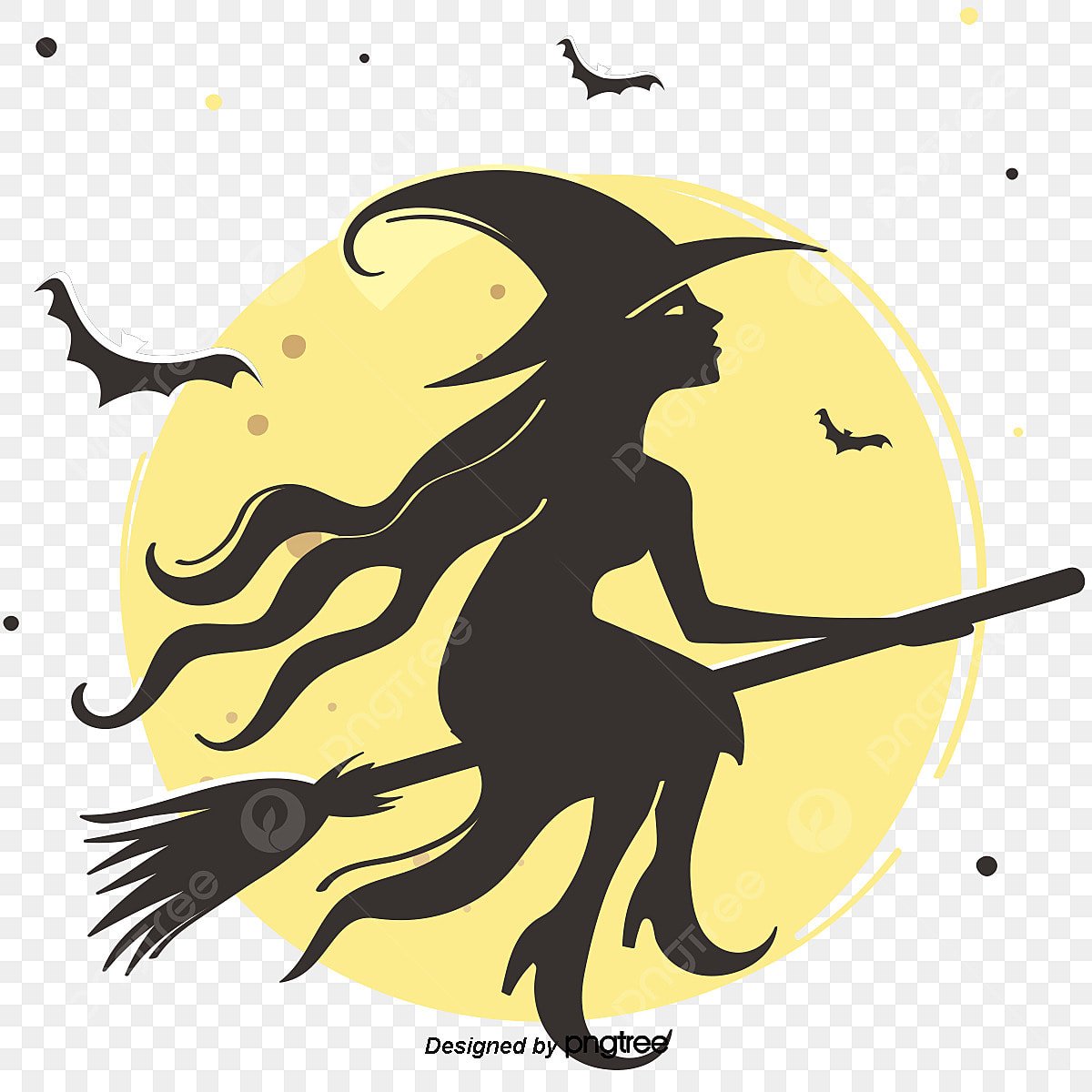 Тыква на Хэллоуин ведьма на метле
