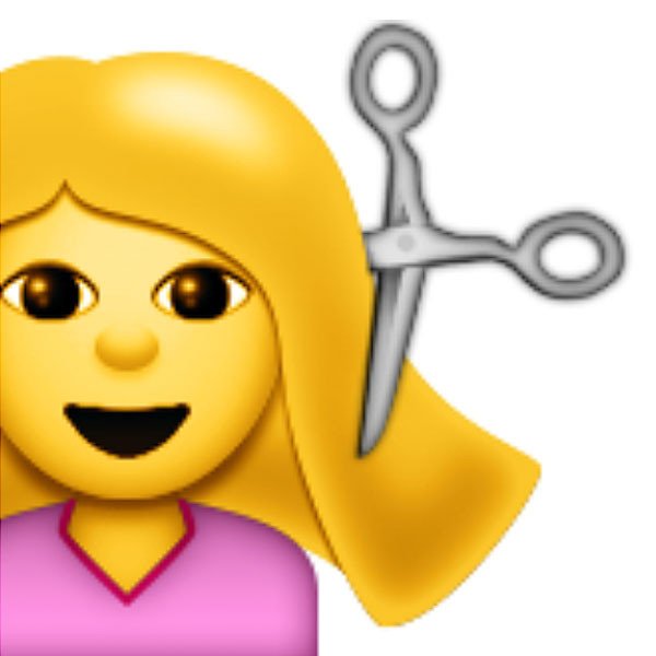 Смайлик с волосами