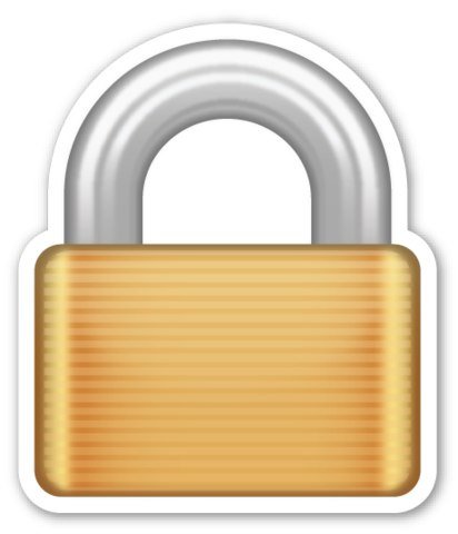 Эмодзи замок закрытый