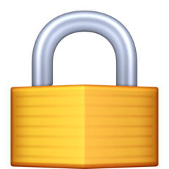 Эмодзи открытый замок
