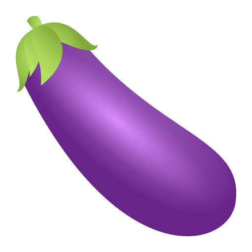 Баклажан с венами ЭМОДЖИ