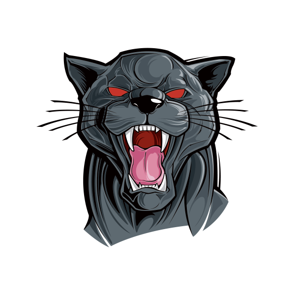 Стикер черная пантера