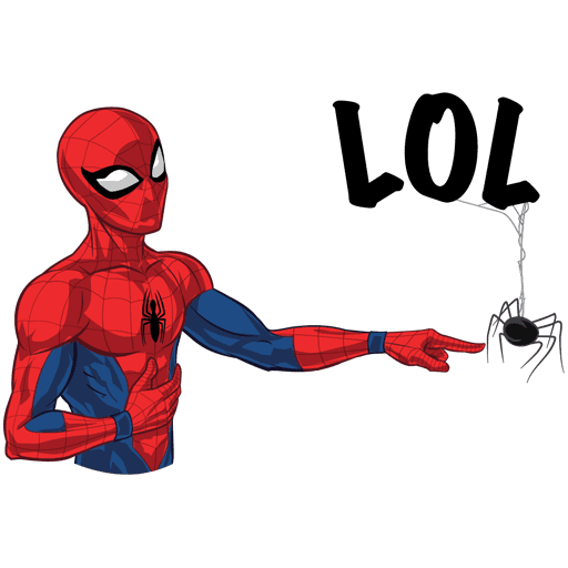 Человек паук Стикеры телеграмм