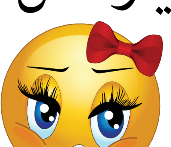 Плачущий смайлик девочка