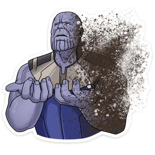 Стикеры Marvel Танос