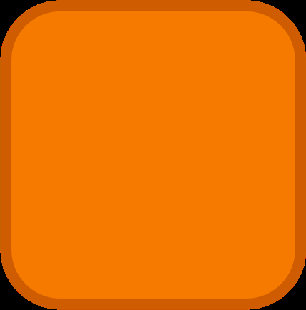 Округленный оранжевый квадрат