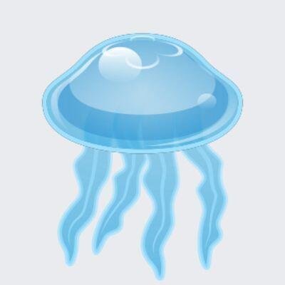 Клипарт медуза на прозрачном фоне