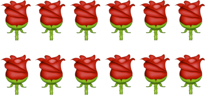 Эмодзи роза