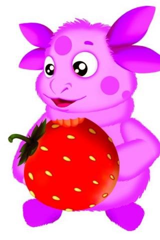 Лунтик с земляникой