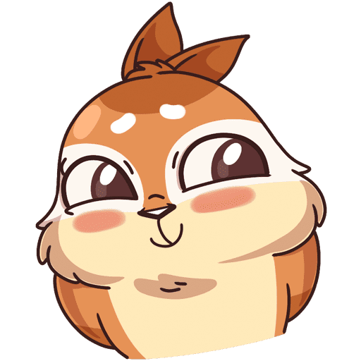 Стикер бурундучок квип