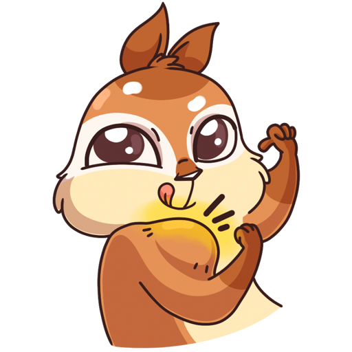 Стикеры ВК бурундук