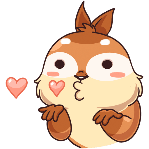 Стикер бурундучок квип