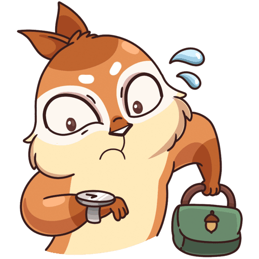 Стикеры ВК бурундук