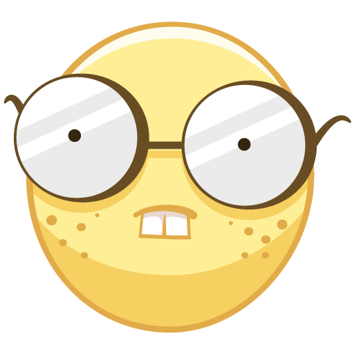 Смайлик очкарик