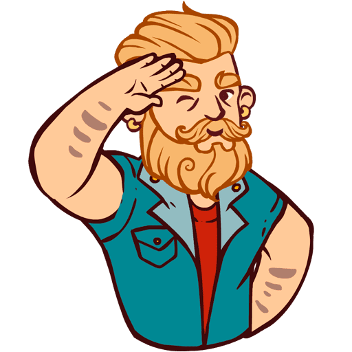 Человек с бородой без фона