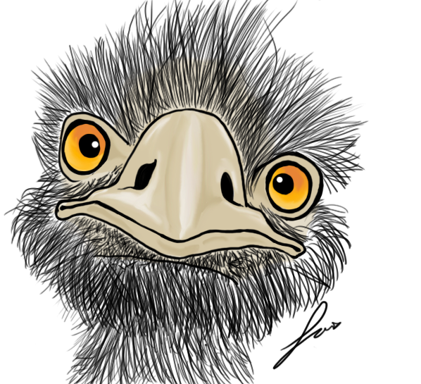 Маска страуса