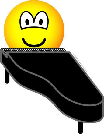 Смайлик пианист