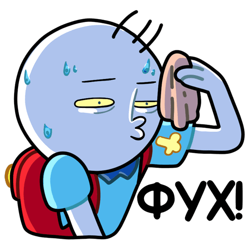 Фух стикер ВК