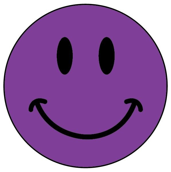 Фиолетовый смайлик