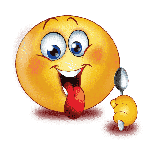 Смайлик облизывается
