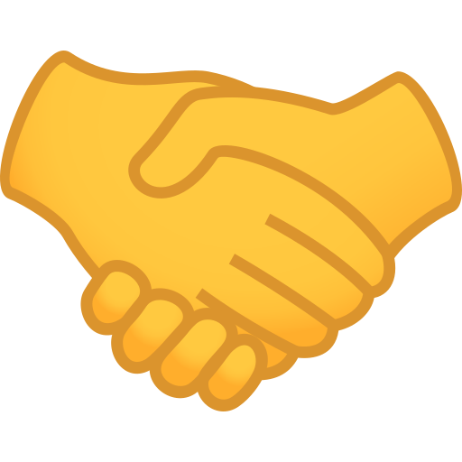 ЭМОДЖИ рукопожатие в хорошем качестве