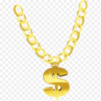 Цепь на шею без фона