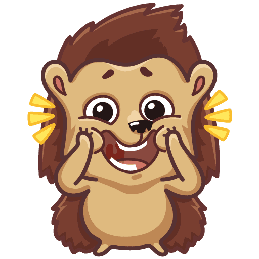 Стикеры ВК Ежик Шуня