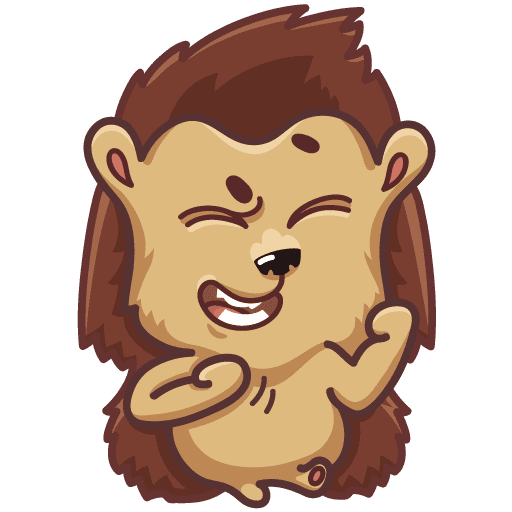 Стикеры с ежиком