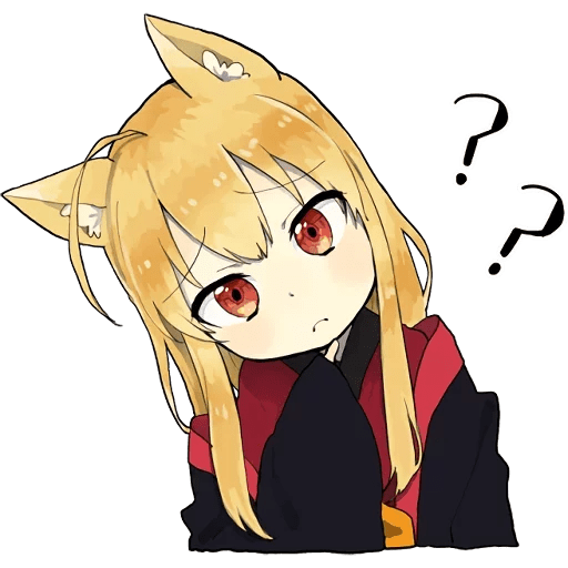 Телеграмм Стикеры little Fox Kitsune