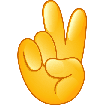 Смайлик пальцы рогатка