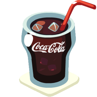 Мультяшный стакан с колой