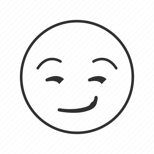 Смайлик с зубами улыбается