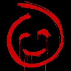 Кровавая улыбка без фона