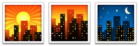 Эмодзи город