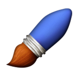 Смайлик с кисточкой