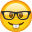 Смайлик очкарик гиф