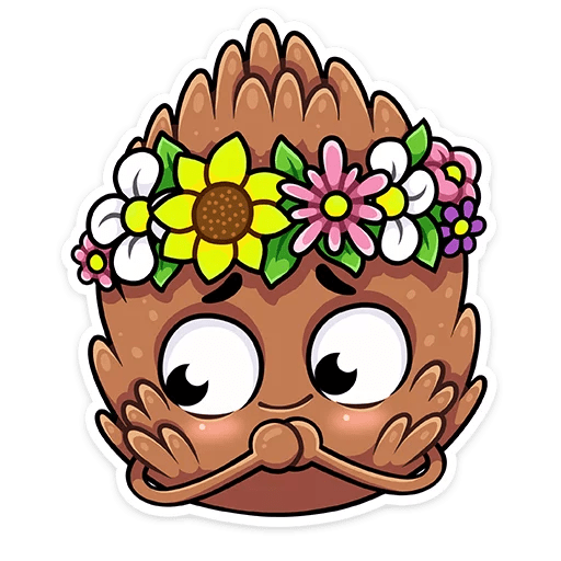 Трафарет шишки