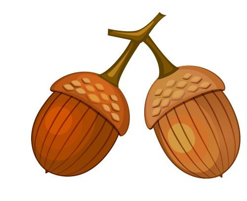 Желуди для вырезания