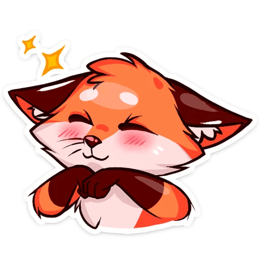 Стикеры лиса Паппи