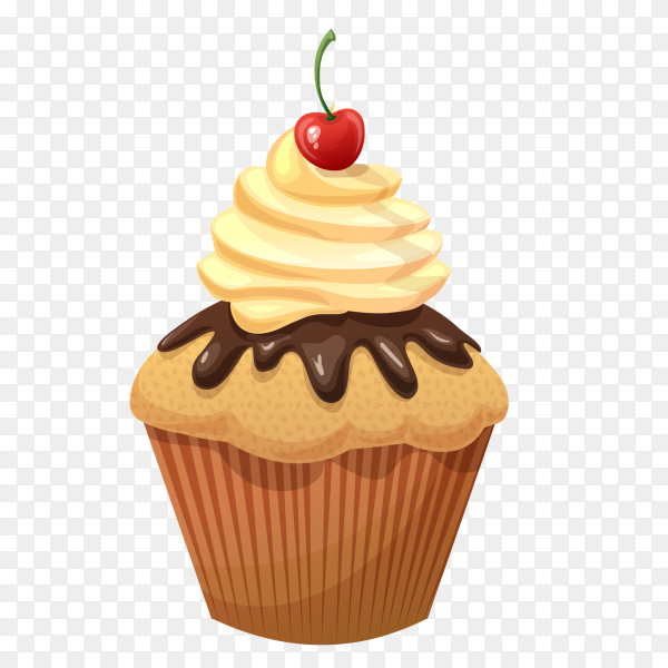 Пирожное корзиночка вектор