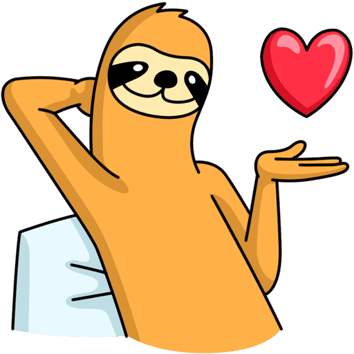 Стикер лень