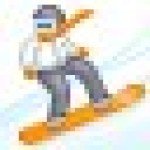 Мультяшка на сноуборде