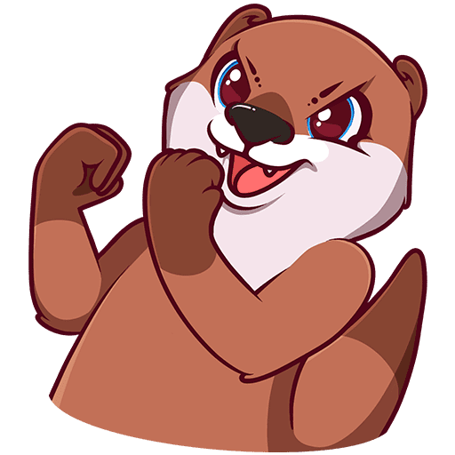 Чиби животных Каваи выдра