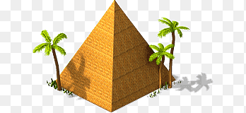 Мультяшная пирамида на прозрачном фоне